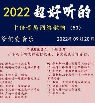 群星《2022超好听的十倍音质网络歌曲（53）》WAV分轨