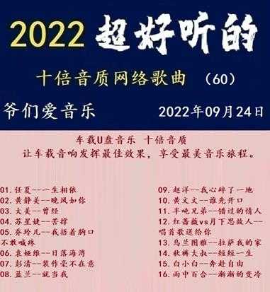 群星《2022超好听的十倍音质网络歌曲（60）》WAV分轨