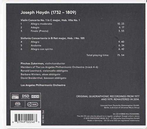 [PTC5186224]花痴系列-海顿-小提琴协奏曲C大调1号协奏曲及降B大调交响协奏曲iso
