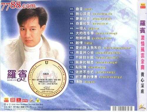 罗宾.2006-浓情风云金曲3辑【南方】【WAV+CUE】