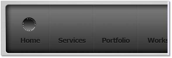 Photoshop 绘制碳纤维风格的网页导航按钮