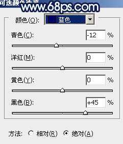 Photoshop为外景婚片打造出梦幻的蓝青色效果