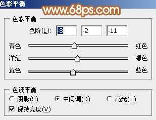 Photoshop为树林美女图片调制出柔和的淡黄早秋色