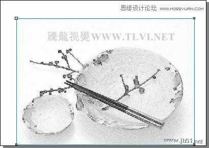 CorelDRAW(CDR)设计绘制中国风水彩效果的盘子和筷子实例教程