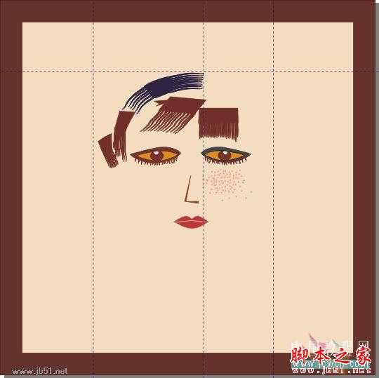 CorelDRAW(CDR)设计绘制矢量抽象人物装饰画实例教程