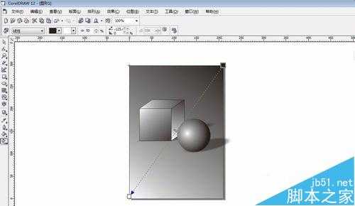 coreldraw怎么画正方体?CDR做素描几何体效果的方法