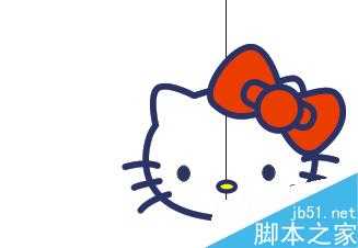 在CorelDRAW中绘制一个可爱的hello kitty猫