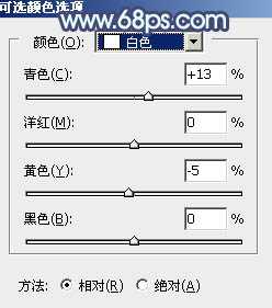 Photoshop将草地人物图片打造出甜美的粉青色效果