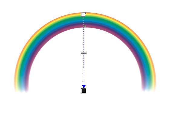 cdr怎么画彩虹? cdr使用调和工具快速画彩虹的教程