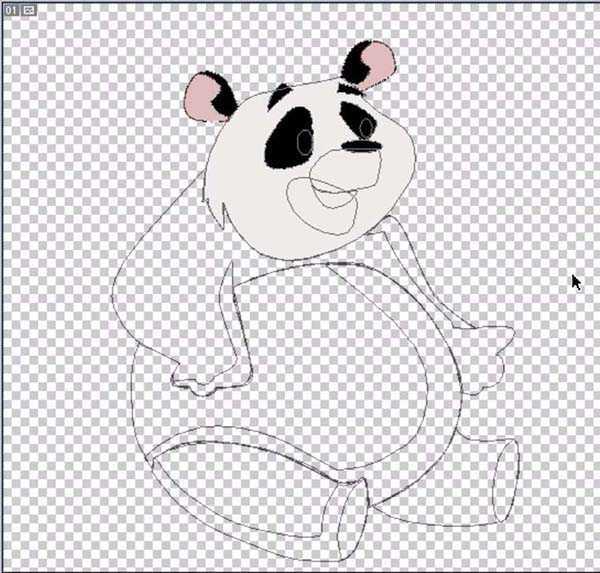 ps怎么手绘卡通熊猫? ps画熊猫的教程