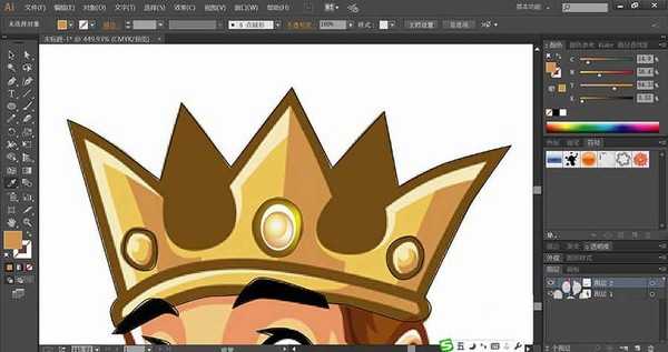 ai怎么设计国王形象的logo标志? ai国王图标的画法