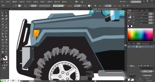 ai怎么设计越野车矢量图 ai越野车的画法
