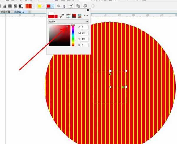 cdr图案填充在哪里? CDR填充红黄直线图样的教程