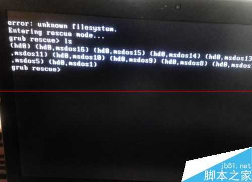 电脑开机错误出现unknown filesystem该如何解决？